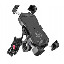 Стойкс  за телефон тип: R13W-метален Безжичен - USB QC - 2в1