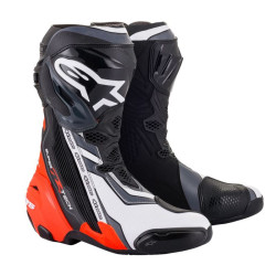 БОТУШИ ALPINESTARS Supertech R v2 Black/Fluo Red/White