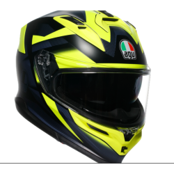 Каска AGV K7 E2206 - GLIMPSE MATT BLACK/YELLOW FLUO