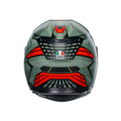 Каска AGV K3 E2206 - DECEPT MATT BLACK/GREEN/RED