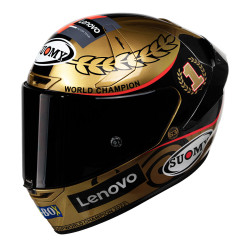 КАСКА SUOMY SR-GP PECCO WORLD CHAMPION 2022 GOLD Limited Edition E-2206 Каската е мостра в магазина!!!