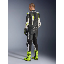 МЪЖКИ КОЖЕН MOTO ЕКИП ALPINESTARS 1-pcs GP Tech v5 Black/White/Fluo Yellow