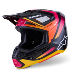  КАСКА ALPINESTARS S-M7 Rise Black/Yellow/Pink