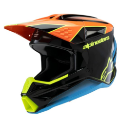  ДЕТСКА КАСКА ALPINESTARS SM3 Youth Fray Black/Orange/Yеllow Fluo