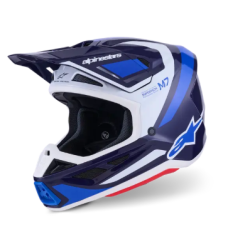 КАСКА ALPINESTARS S-M7 Rise Blue/White
