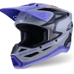 КАСКА ALPINESTARS SM3 JETTSON GRAY/PUR/BLK
