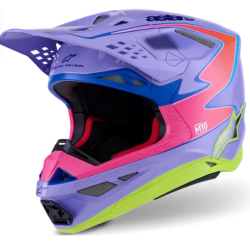 КАСКА ALPINESTARS SM10 JETT PURPLE/PINK