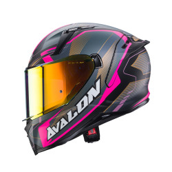 Каска CABERG AVALON X OPTIC  MATT BLACK/GREY/FUCHSIA - E2206