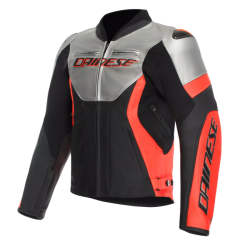  КОЖЕНО ЯКЕ DAINESE RACING 5 SILVER/BLACK/RED-FLUO