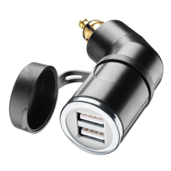 INTERPHONE Зарядно 12V с din конектор двоен usb порт