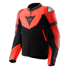  КОЖЕНО ЯКЕ DAINESE IPERATTIVA Leather-Tex RED-FLUO/BLACK