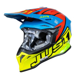 КАСКА JUST1 J-39 Thruster Fluo Yellow/Red/Blue 