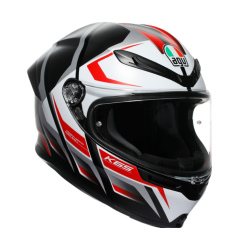 Каска  AGV K6 S KARVE MATT BLACK/WHITE/RE