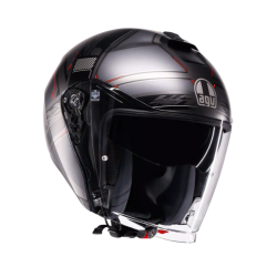 Каска AGV IRIDES ZAGABRIA MATT GUNMETAL/RED