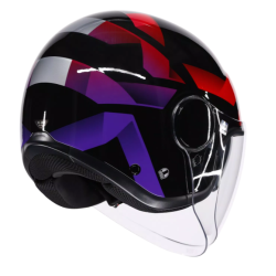 Каска AGV ETERES AGV E2206 - CAMOGLI BLACK/RED/PURPLE