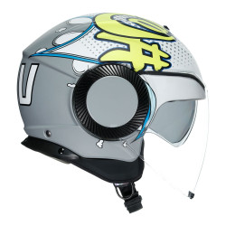 Каска AGV ORBYT MATT GREY/YELLOW