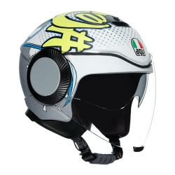 Каска AGV ORBYT MATT GREY/YELLOW