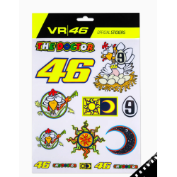  КОМПЛЕКТ ГОЛЕМИ СТИКЕРИ VR46 Old Hen 46 Heritage
