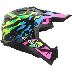 КАСКА LS2 FAST II GROTESK BLUE/PINK/GREEN