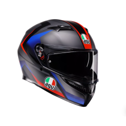 КАСКА AGV K3 E2206 - STRIGA MATT  BLACK/BLUE/RED