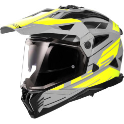 КАСКА LS2 MX702 PIONEER II NAMIB MATT GREY H-V YELLOW