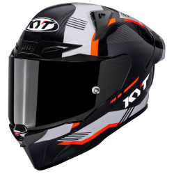 КАСКА KYT R1R CARBON ZONE RED