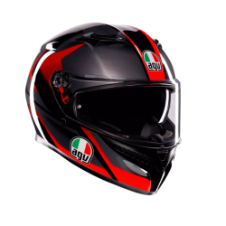 КАСКА AGV K3 E2206 - STRIGA BLACK/GREY/RED