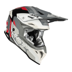 КАСКА JUST1 J39 REACTOR WHITE/RED/GREY MATT