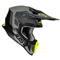КАСКА JUST1 J18 PULSAR FLUO YELLOW/GREY/BLACK MATT