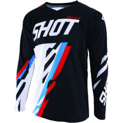 ТЕКСТИЛНА МОТО БЛУЗА/ДЖЪРСИ SHOT CONTACT SCORE BLACK BLUE RED