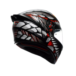Каска AGV K1 S E2206 - LYZARD MATT BLACK/GREY/RED