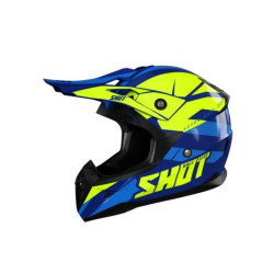 КАСКА SHOT PULSE REVENGE BLACK NEON YELLOW BLUE