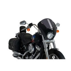 PUIG WINDSHIELD DARK NIGHT HARLEY D. SOFTAIL LOW RIDER FXLR 18-20 DARK SMOKE