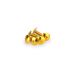 PUIG YELLOW ANODIZED SCREWS KIT - COD. 0611G - Round head, hexagon socket. Blister of 6 pieces. Size M6 x 15mm.