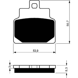 GOLDFREN SINTERED BRAKE PADS S3 COMPOUND APRILIA 125 HABANA/HABANA CUSTOM 00-02-OFFER