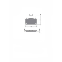 DELTA SEMI-METALLIC BRAKE PAD KX APRILIA SR 125 99-02-OFFER