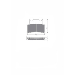 DELTA SINTERED BRAKE PAD KXR APRILIA 850 MANA GT 09-16-OFFER