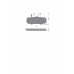 JOLLY BRAKE SEMI-METALLIC BRAKE PAD KX APRILIA 150 SCARABEO 99-02-OFFER-SX
