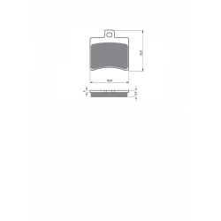JOLLY BRAKE SEMI-METALLIC BRAKE PAD KX APRILIA SR 50 DITECH 02-03-OFFER