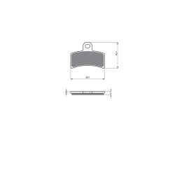 DELTA SEMI-METALLIC BRAKE PAD MX GAS GAS 250 PAMPERA 2002-OFFER-DX