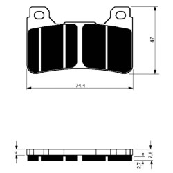 GOLDFREN SINTERED BRAKE PADS GP6 COMPOUND HONDA 1000 CBR RR4/RR5 FIREBLADE 04-05-OFFER