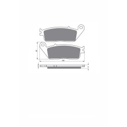 JOLLY BRAKE SEMI-METALLIC BRAKE PAD KX HONDA ST1100 PAN EUROPEAN 96-02-OFFER-SX