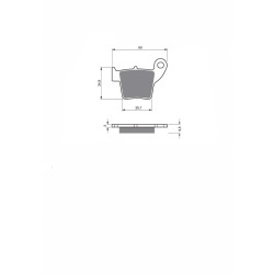 JOLLY BRAKE SEMI-METALLIC BRAKE PAD MX HONDA CRF 450 R2/R3/R4/R5/R6/R7 02-07-OFFER