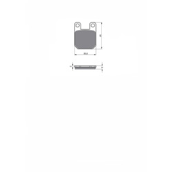 JOLLY BRAKE SEMI-METALLIC BRAKE PAD KX HUSQVARNA WR 50 2002-OFFER