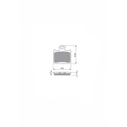 JOLLY BRAKE SEMI-METALLIC BRAKE PAD MX HUSQVARNA TC85 14-20-OFFER-DX