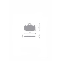JOLLY BRAKE SEMI-METALLIC BRAKE PAD MX HUSQVARNA TC85 14-20-OFFER
