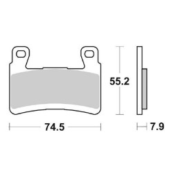 DELTA SEMI-METALLIC BRAKE PAD KX KAWASAKI ZX-6R 636 NINJA KRT ABS 2016-OFFER-SX