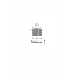 DELTA SINTERED BRAKE PADS KXR KAWASAKI GTR1400 08-14-OFFER-RH