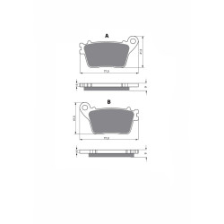 JOLLY BRAKE SINTERED BRAKE PADS KXR KAWASAKI ZX-10R NINJA ABS 19-20-OFFER