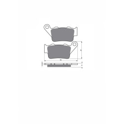 JOLLY BRAKE SEMI-METALLIC BRAKE PAD KX KTM LC4 640 SUPERMOTO 99-02-OFFER